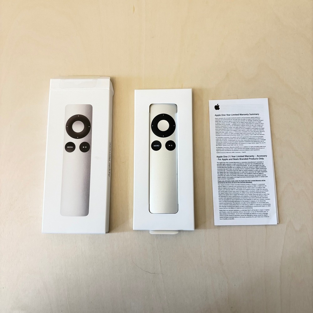 Apple Remote A1294 Silver New Open Box‎ Aluminum Controller 2nd/3rd Gen Apple TV